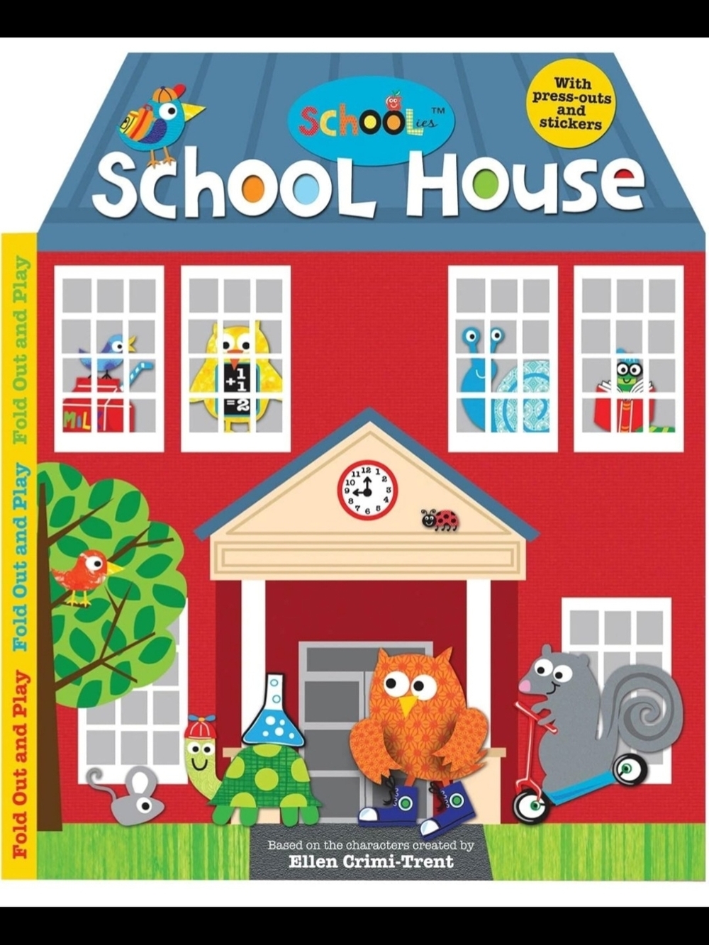School House Children's Activity Book -  School House Fold-Out Play Book